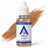 Li Pigments Aqua Copper Modifier 15ml — bottle with a liquid pigment colour swipe