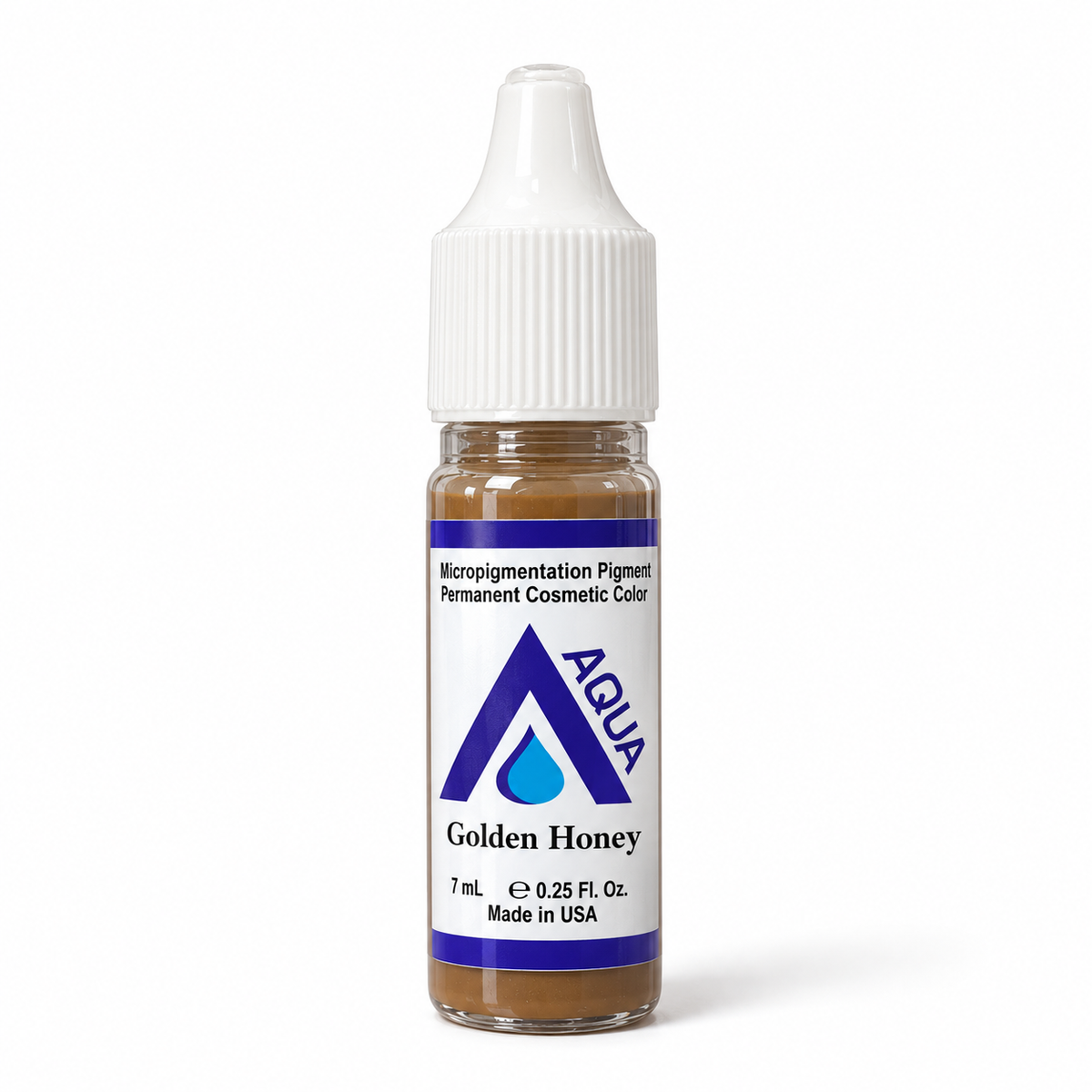 Li Pigments Aqua Golden Honey Pigment 7ml — bottle on white background with soft shadow