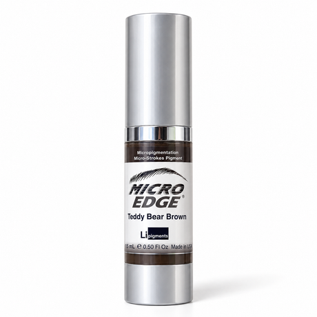 Li Pigments Micro Edge Teddy Bear Brown Pigment 15ml — bottle on white background with soft shadow