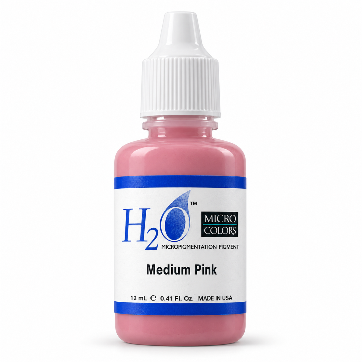 Li Pigments Micro Colors H2O Medium Pink Practice Pigment 12ml — bottle on white background with soft shadow