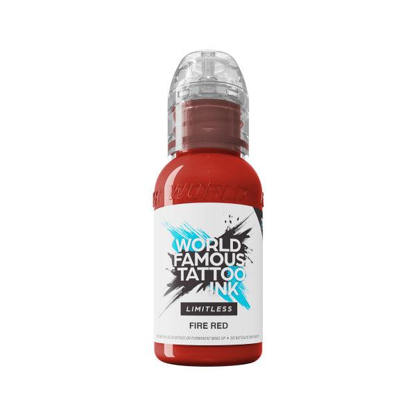 World Famous Limitless Tattoo Ink Fire Red 30ml