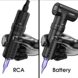 Mast Flip Pro tattoo machine, RCA and battery sides