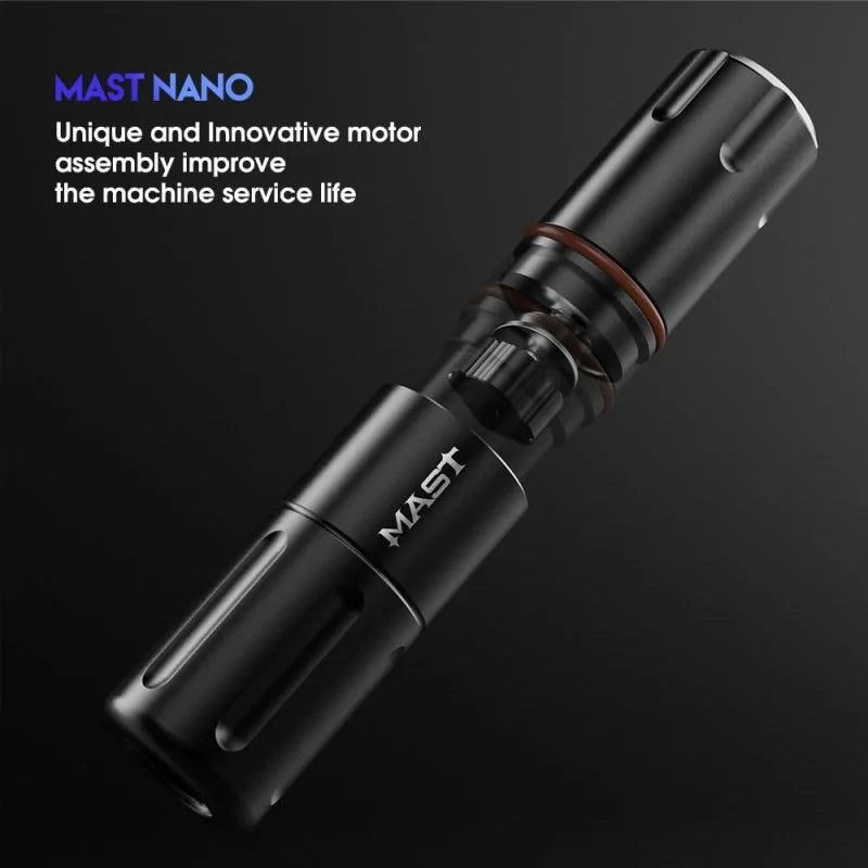 Mast Nano rotary tattoo pen held in hand