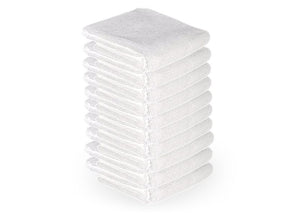 Microfiber towel 73x40cm 10pcs white - BVShop