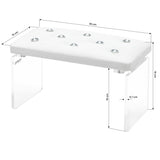 Momo Diamond manicure support stand Velour Ecru - BVShop