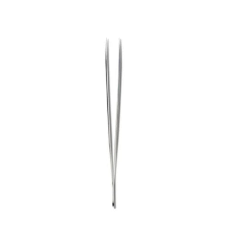 Nouveau Lashes fine point tweezers for eyelash application, featuring precision tips for accurate lash placement.