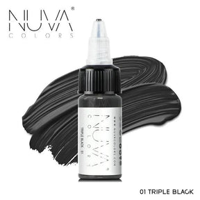 Nuva Colors Eyeliner Pigments 01 TRIPLE BLACK 15ml - BVShop