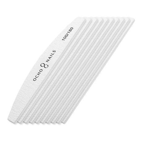 Ocho Nails half-moon file 100/180 10 pcs. - BVShop