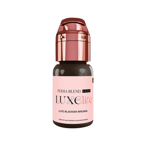 Perma Blend Luxe Lite Blackish Brown PMU brow pigment 15ml bottle