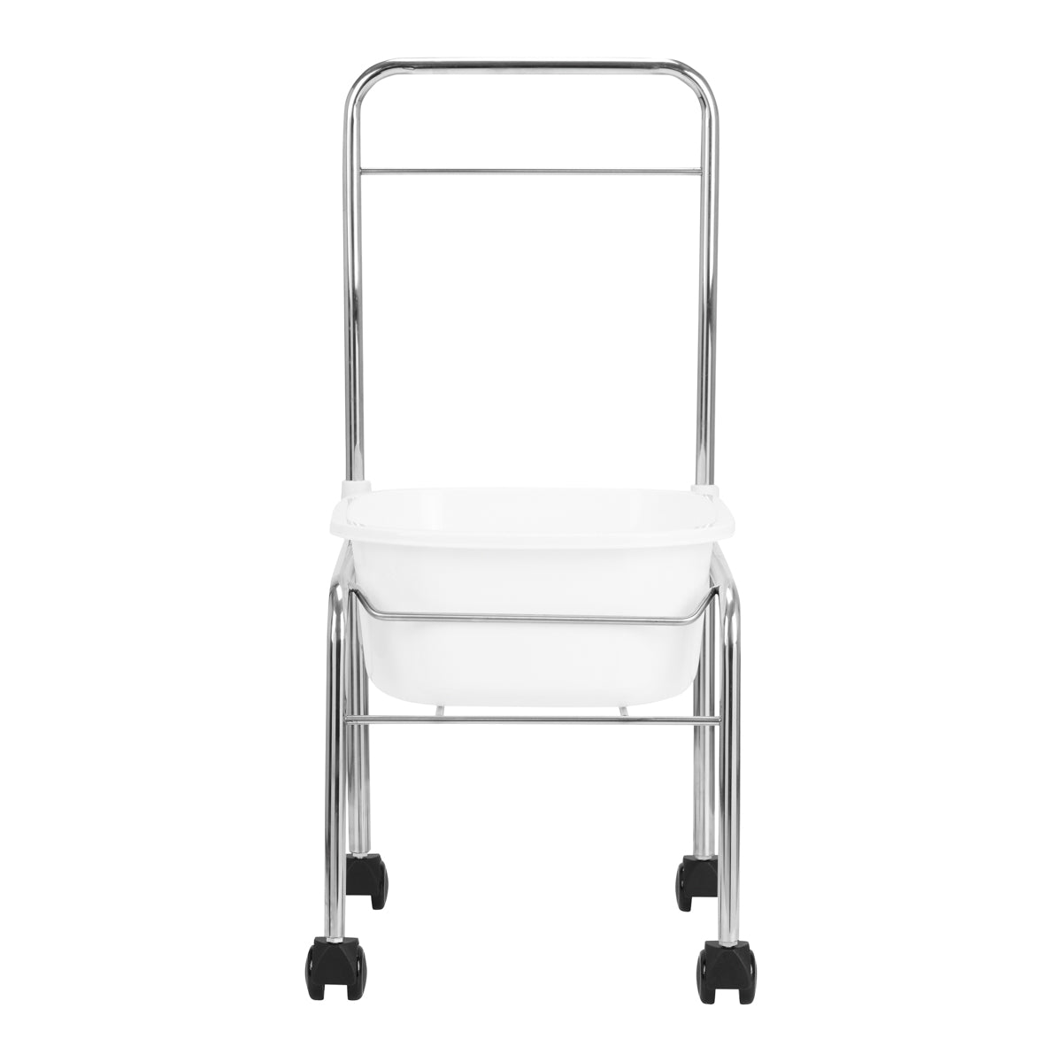 Pedicure tray on wheels, chrome - BVShop