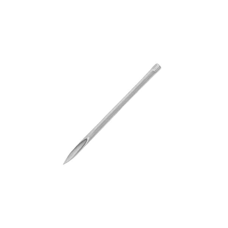 Precision Threaded Straight Piercing Needles 25mm