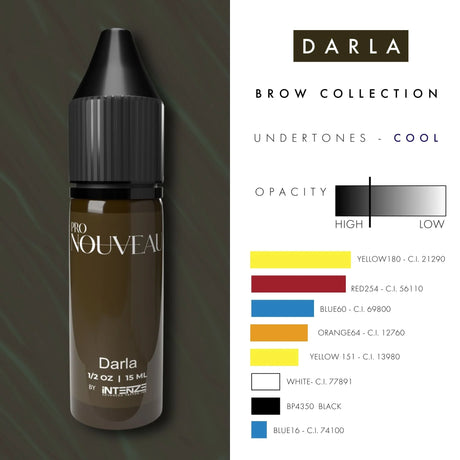 Pro Nouveau Brow Pigments by Intenze Darla 15ml - BVShop