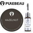 Purebeau Hazelnut 10ml HiCON eyebrow pigment bottle and colour swatch
