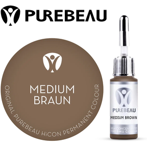 Purebeau Eyebrows Pigment Medium Brown 10ml - BVShop