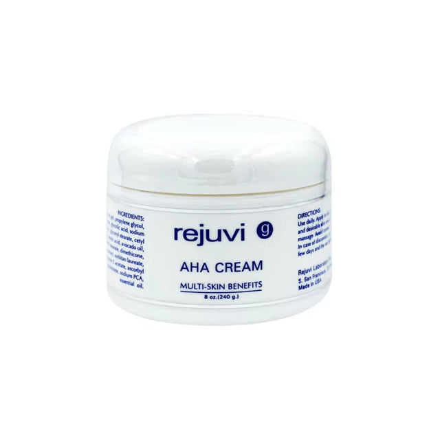 Rejuvi G AHA Cream 240g jar exfoliating AHA face cream