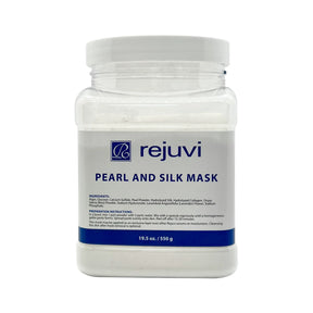 Rejuvi Pearl And Silk Mask 550g, large container of white powder labelled 550g