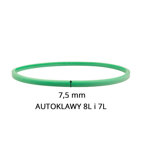 Silicone gasket for autoclaves wax 7l and 8l green 7.5 mm - BVShop