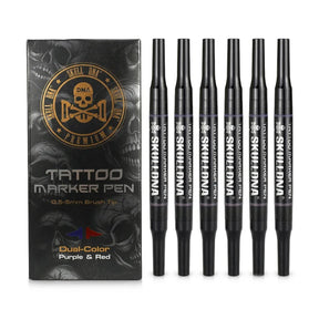 Skull DNA Dual-Ended Skin Marker Red/Blue - BVShop
