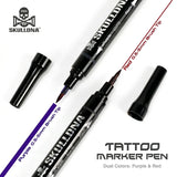 Skull DNA Dual-Ended Skin Marker Red/Blue - BVShop