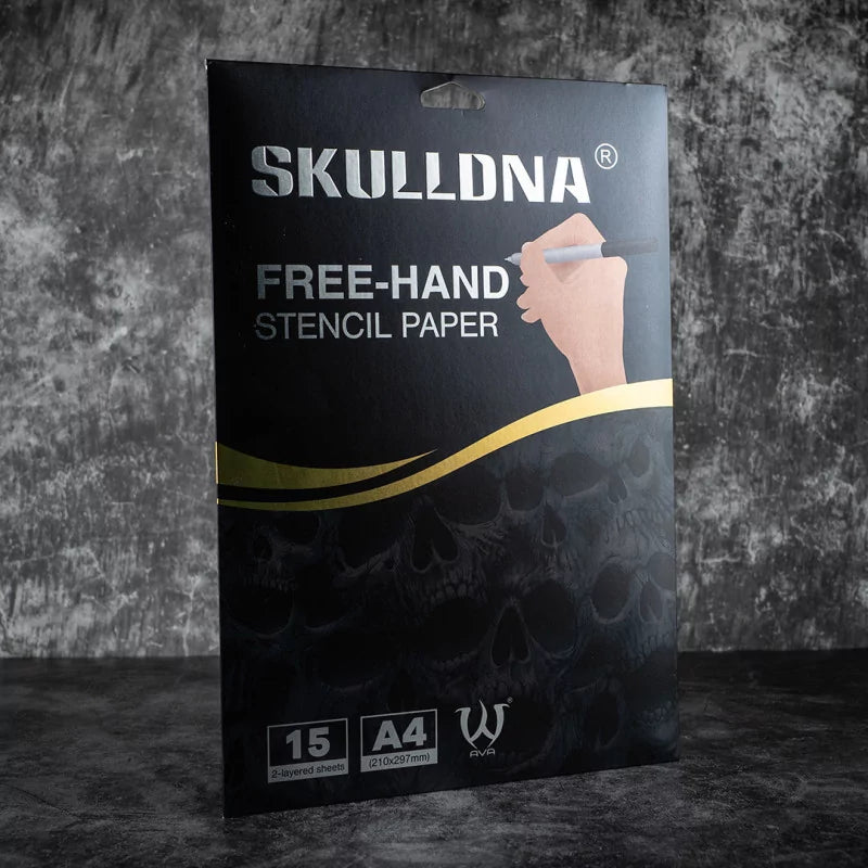 Skull DNA Freehand Stencil Paper 15 sheets - BVShop