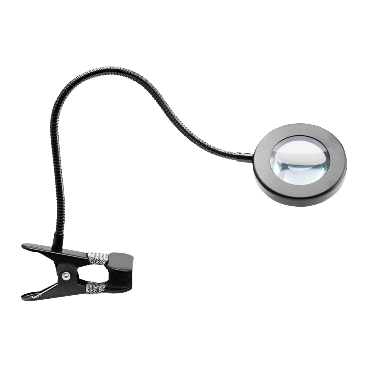 SNAKE RING LED LAMP LAMP ON A DESK BLACK - BVShop