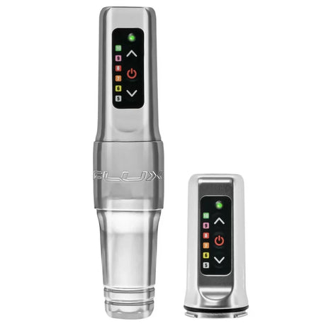 Spektra Flux Mini Silver with Power Bolt Tattoo & PMU Machine