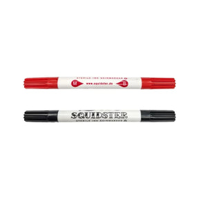 Squidster Mini Sterile Dual Ended Skin Marker Black/Red - BVShop