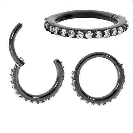Steel Blaze Set Hoop Ring