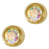 Studex Rainbow Crystal Bezel Earring