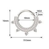 Titanium Double Lined Ring