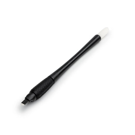 Set of 10 disposable microblading tools U24 0.16mm by The Perma, used for precise eyebrow tattooing and microblading procedures.