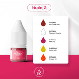The Pigment Nude 2 5ml darker nude PMU pigment bottle detail
