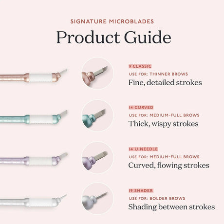 Tina Davies Microblading Pen 14 Curved 10pcs - BVShop