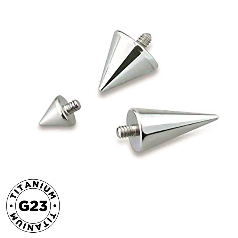 Titanium Piercing Labret Spike Tip