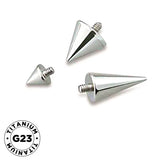 Titanium Piercing Labret Spike Tip
