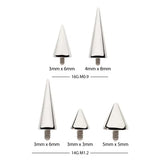 Titanium Piercing Labret Spike Tip