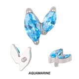 Titanium Piercing Tips With Zircon