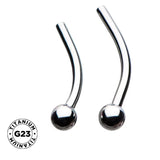 Titanium Push In Curved Labret