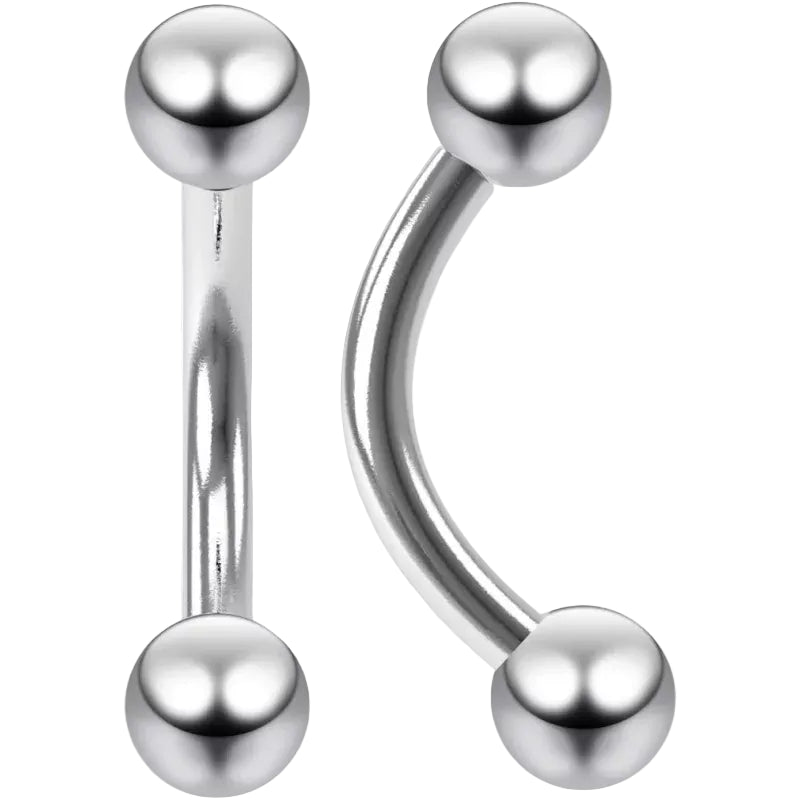 Titanium Push In Curved Labret