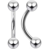 Titanium Push In Curved Labret