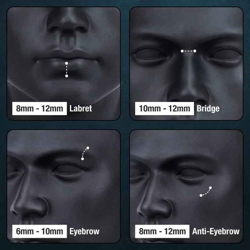 Titanium Push In Curved Labret