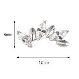 Titanium Ring Alternate Marquise