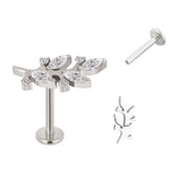 Titanium Ring Branch Shape