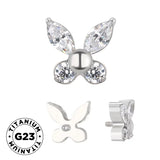 Titanium Ring Butterfly