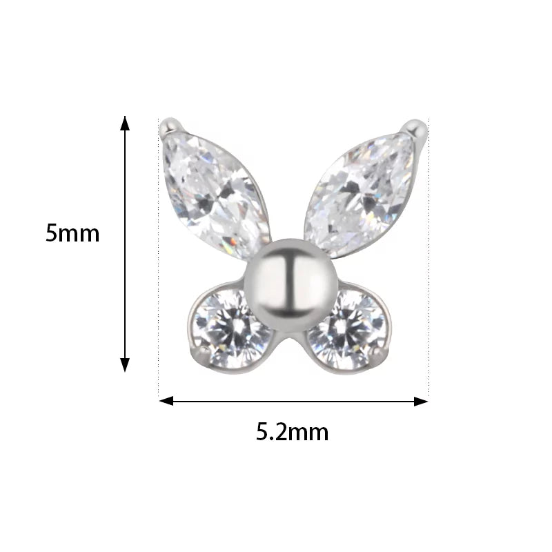 Titanium Ring Butterfly