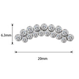 Titanium Ring Curved Line Bezel