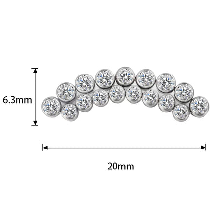 Titanium Ring Curved Line Bezel