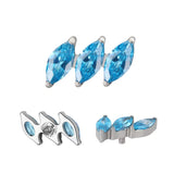 Titanium Ring Diagonal Marquise