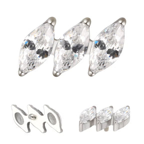 Titanium Ring Diagonal Marquise - BVShop
