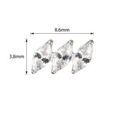 Titanium Ring Diagonal Marquise